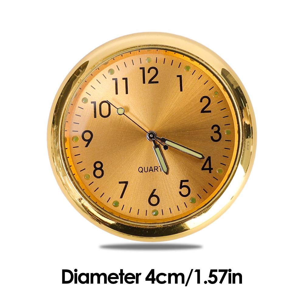 Автомобильные светящиеся часы на воздухозаборник универсальные кварцевые люминесцентные часы для приборной панели автомобиля велосипеда мотоцикла водонепроницаемые самоклеящиеся часы