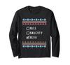 Nice, Naughty, Alba Christmas Ugly Sweater Long Sleeve T-Shirt