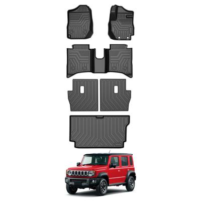 CARVANTA 3D Коврики для пола Коврик в багажник для Jimny Nomad Полный комплект 2025 Совместимы с Jimny Nomade JC74W Автомат Изготовленные из TPE эти 3D коврики для пола и