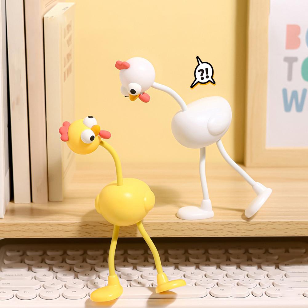 Multi-Functional Rooster Night Light USB Charging Bedside Lamp Dormitory Table Lamp High Aesthetic Children's Bedroom Sleep Aid