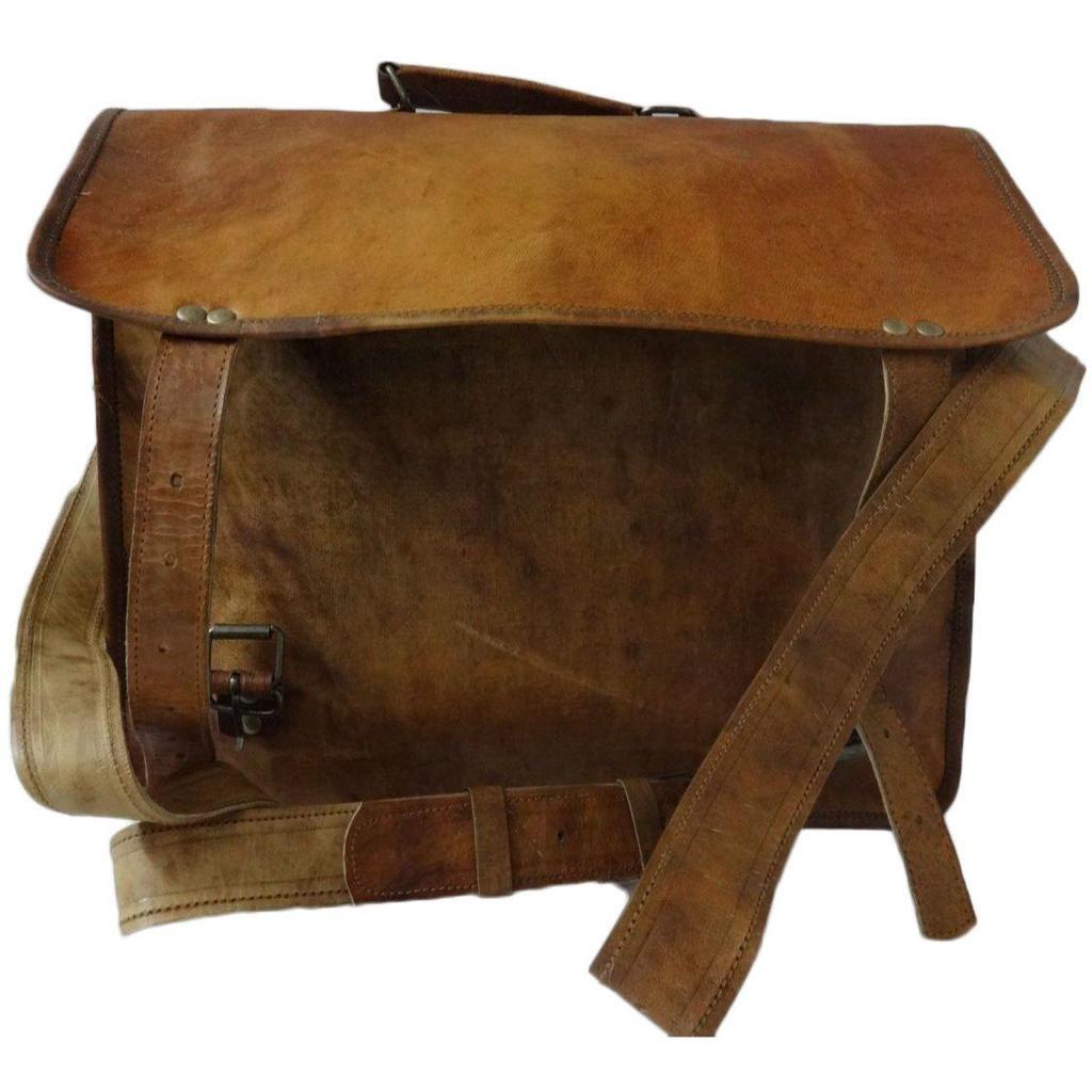 Мужская однотонная сумка из натуральной кожи, сумка для ноутбука, коричневый портфель-мессенджер