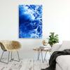 Canvas print, Blue waves watercolor