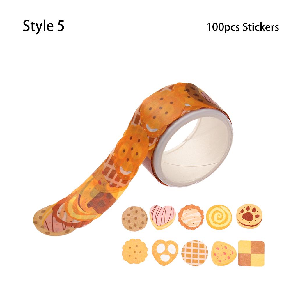 Принадлежности Декоративные кавайные канцелярские принадлежности Скрапбукинг Наклейка Липкая бумага Этикетка для дневника Васи-лента