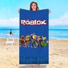 Пляжное полотенце Roblox Полотенца для путешествий и отелей Ванная комната Бассейн Плайя Детский спа Для дома Сауна Ванна Микрофибра Быстросохнущее Спортзал