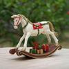 Rocking Horse Statue Home Decor Cute Gift Funny Christmas Ornament Figurine for Bookshelf Table