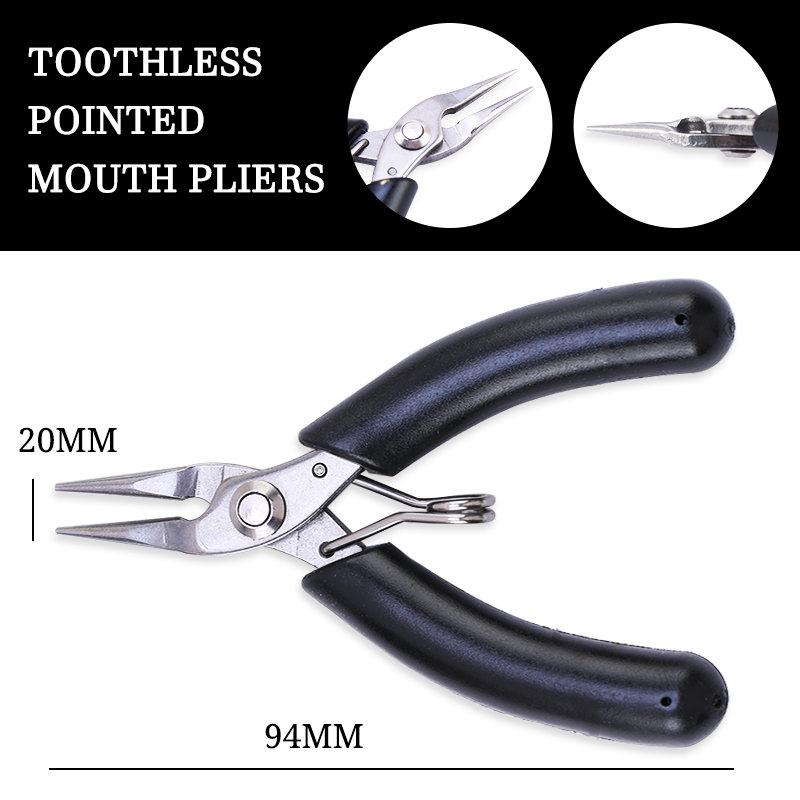 Плоскогубцы из нержавеющей стали для ювелирных изделий, плоскогубцы с острыми и круглыми губками, а также кусачки для изготовления ювелирных изделий, бисероплетения, ремонта и ремонта