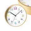 Plywood Wall Clock 14 Wall Clock Continuous Second Hand km-85NA 202mm (radio Clock)