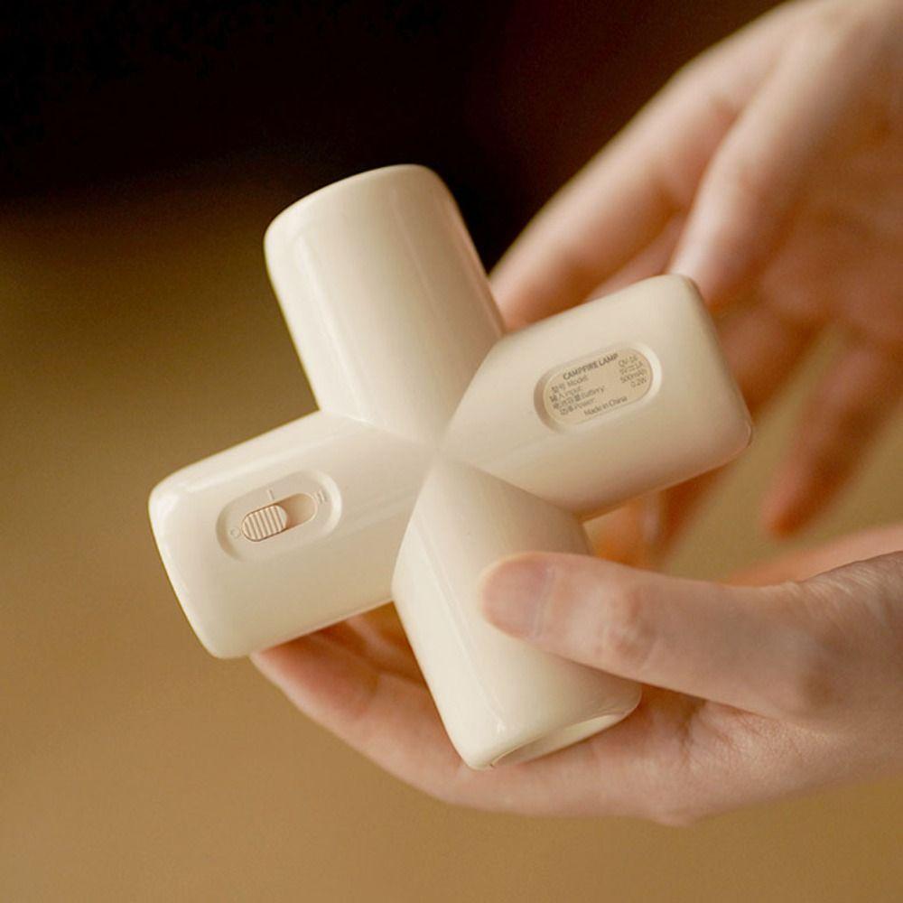 Eye Protection Flame Night Lamp Rechargeable Sleep Light Decoration Table Lamp Bedroom