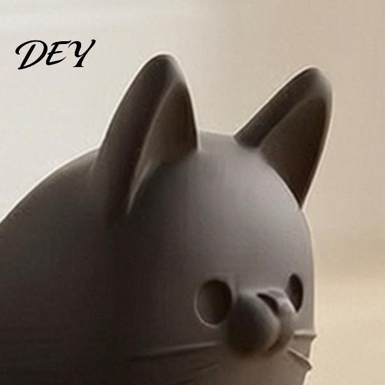 Нескользящий дверной клин 3D-печатный лежащий кот дверной стопор, Декоративный клиновидный стопор котенка, Форма Нескользящий напольный коврик дверной стопор для дома Гостиной Спальни