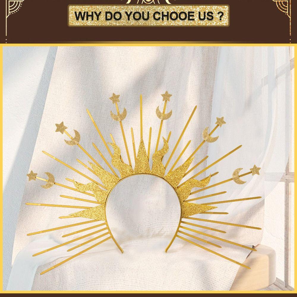 Sun God Glory Headband Star COSPLAY Hair Hoop Vintage Halloween Headband Halloween Party Cosplay