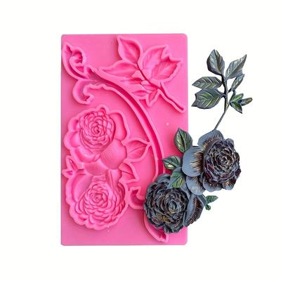 1 шт. Форма для пиона - Силикон, Инструмент для DIY украшения тортов и выпечки шоколада