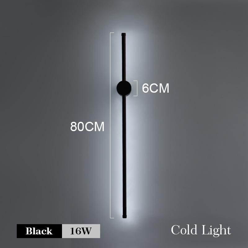 Светодиодный настенный светильник, современный длинный настенный светильник, регулируемый для дома, спальни, лестницы, гостиной, настенного бра, освещения, дивана, фона
