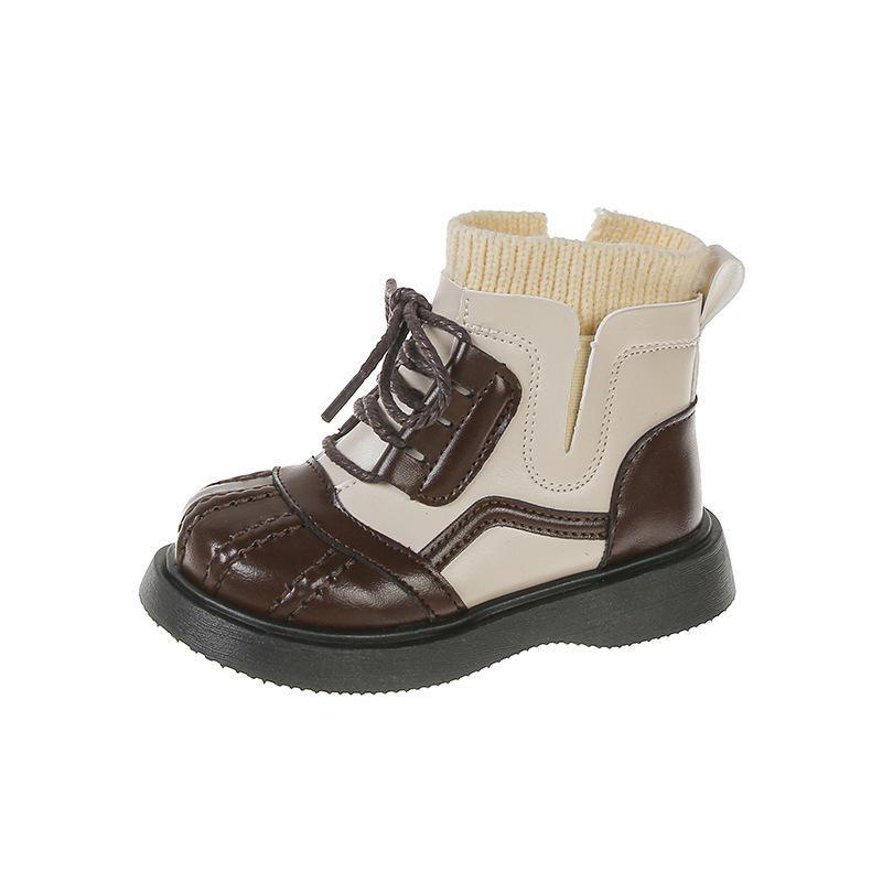Девочки Dr. Ботинки Dr. Martens на флисовой подкладке 2025: Осенне-зимняя коллекция, Размеры от среднего до большого, Британский стиль, Супермягкие, Модные короткие ботинки.