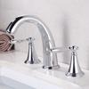 Nordic Style Basin Faucet 3 Holes Bathroom Sink Faucet Deck Mounted Cold Hot Vintage Mixer Taps Bathtub Faucet
