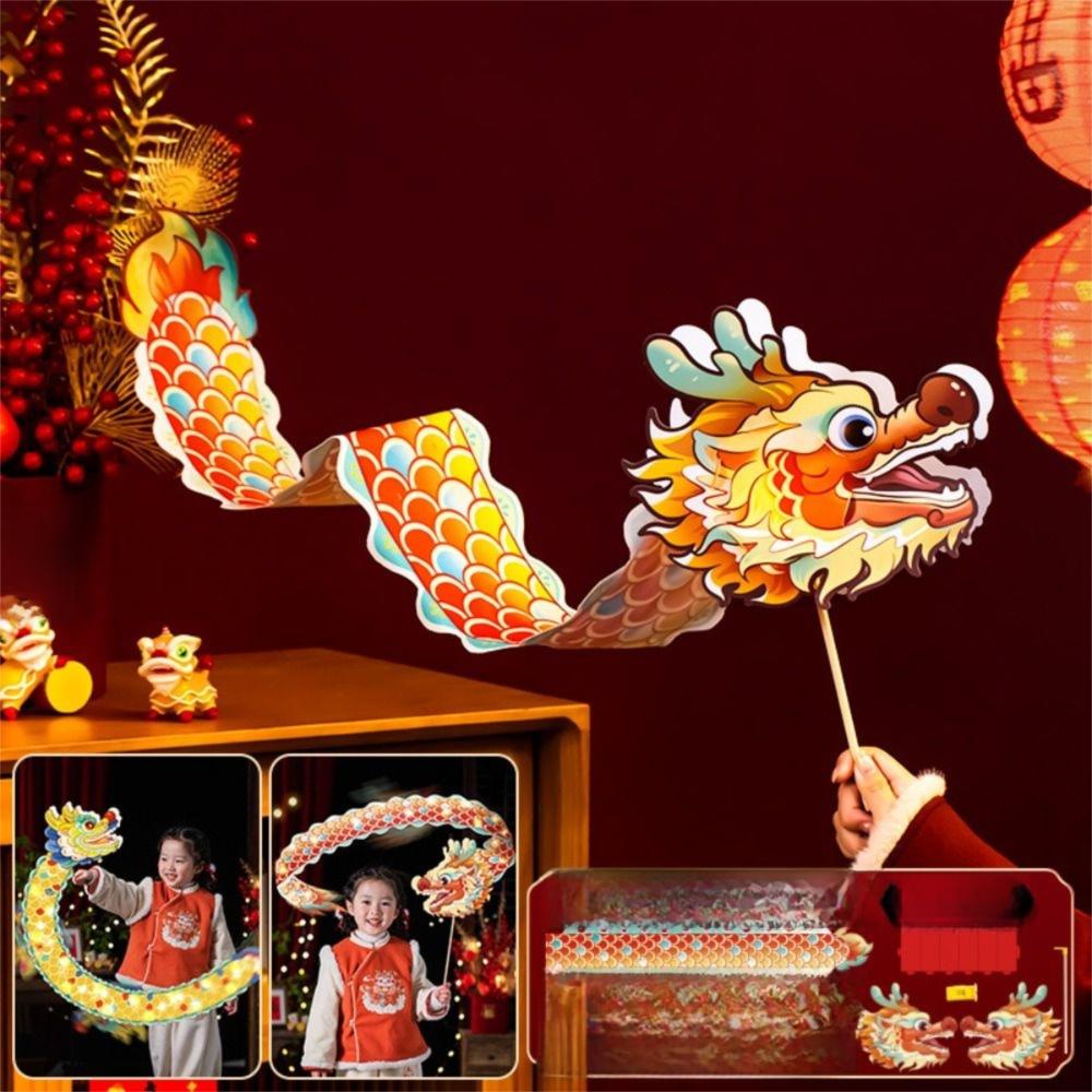 Cartoon Chinese Style Dragon Lamp Luminous Handheld Dragon Lantern  Spring Festival