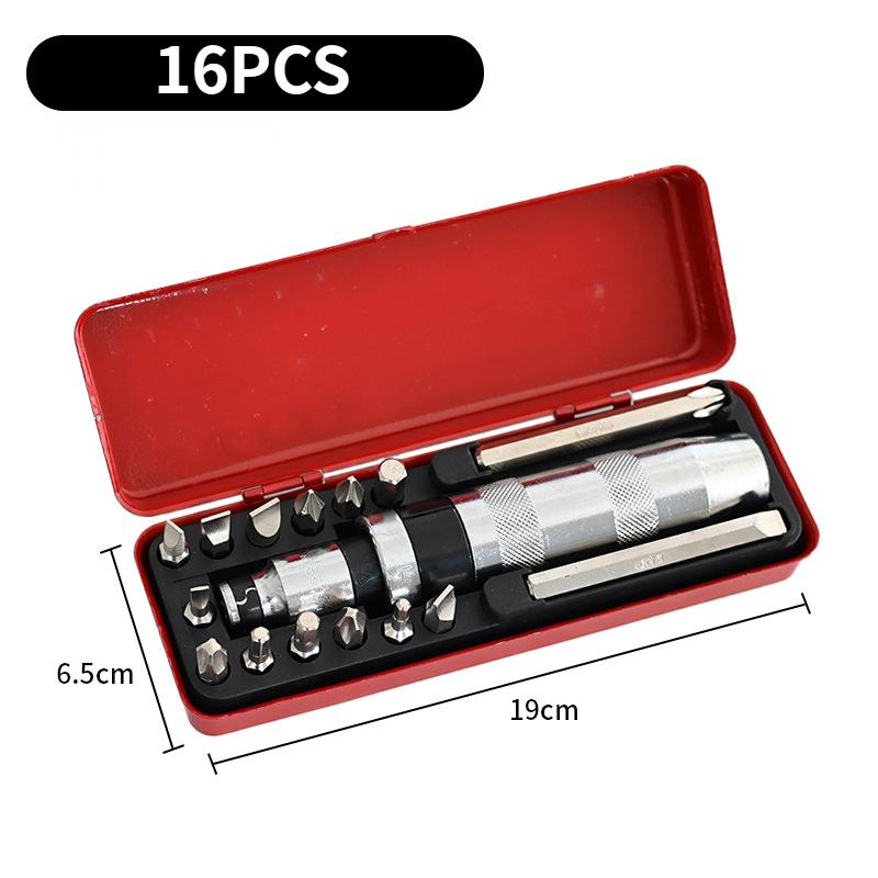 Impact Screwdriver Set Heavy Duty Shock Screw Driver Chisel Bits Tools Kit Flat Screw Extractor Remover