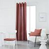 Rideau a oeillets TODAY - 140x240cm - 100% Coton - Terracotta