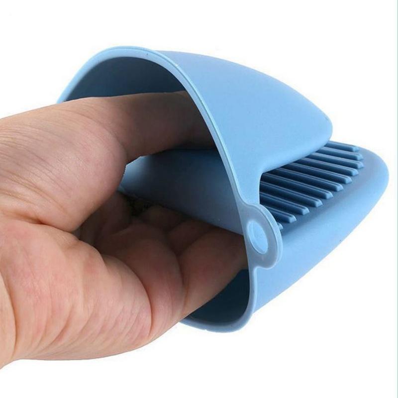 2 шт., силиконовые термостойкие прихватки, противоожоговые, нескользящие перчатки, зажимы, держатель для кастрюли, прихватки для приготовления пищи, выпечки, прихватки