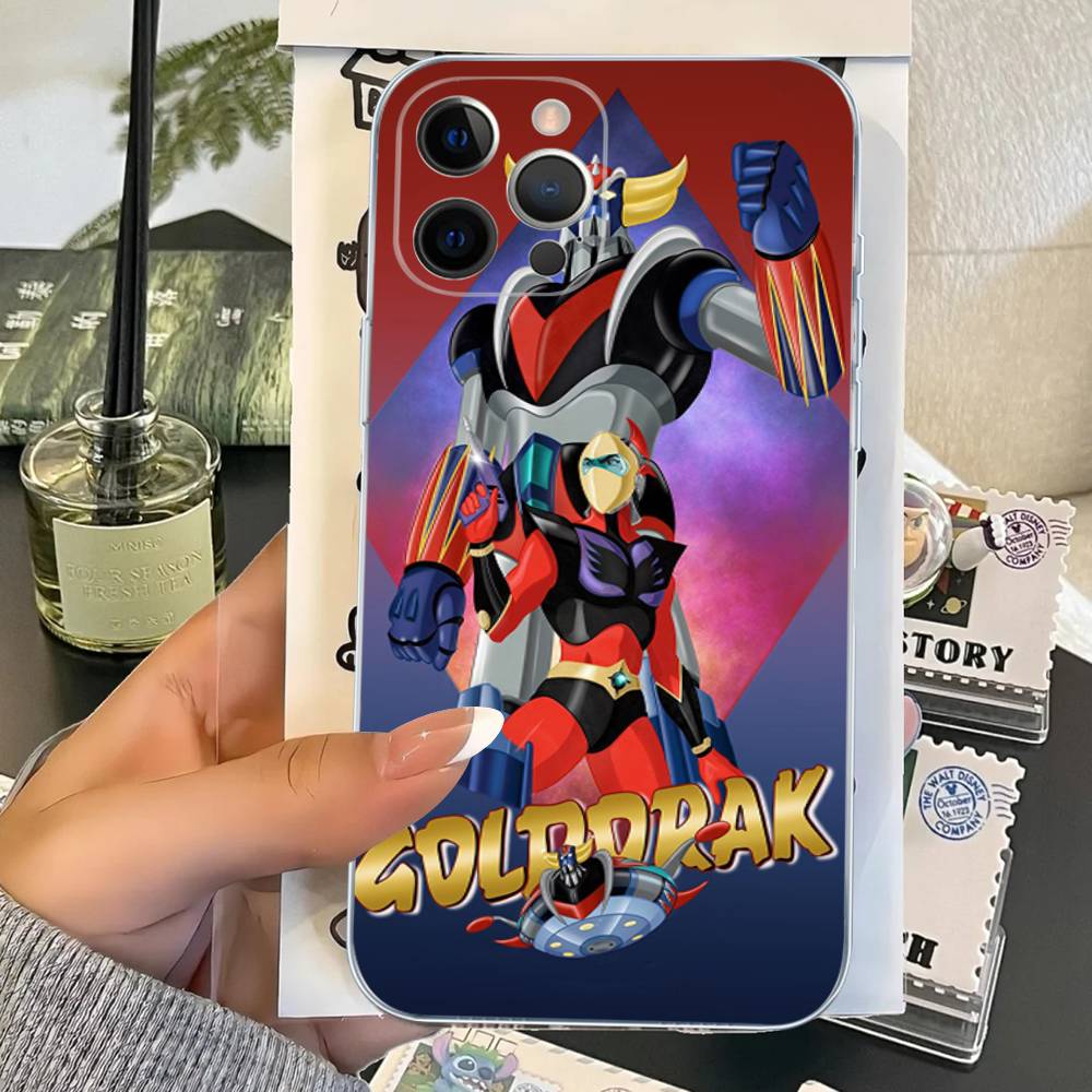 UFO R-Robot G-Goldorak For IPhone 17 16 15 14 13 12 11 Pro Max Plus Phone Case High End Silicone