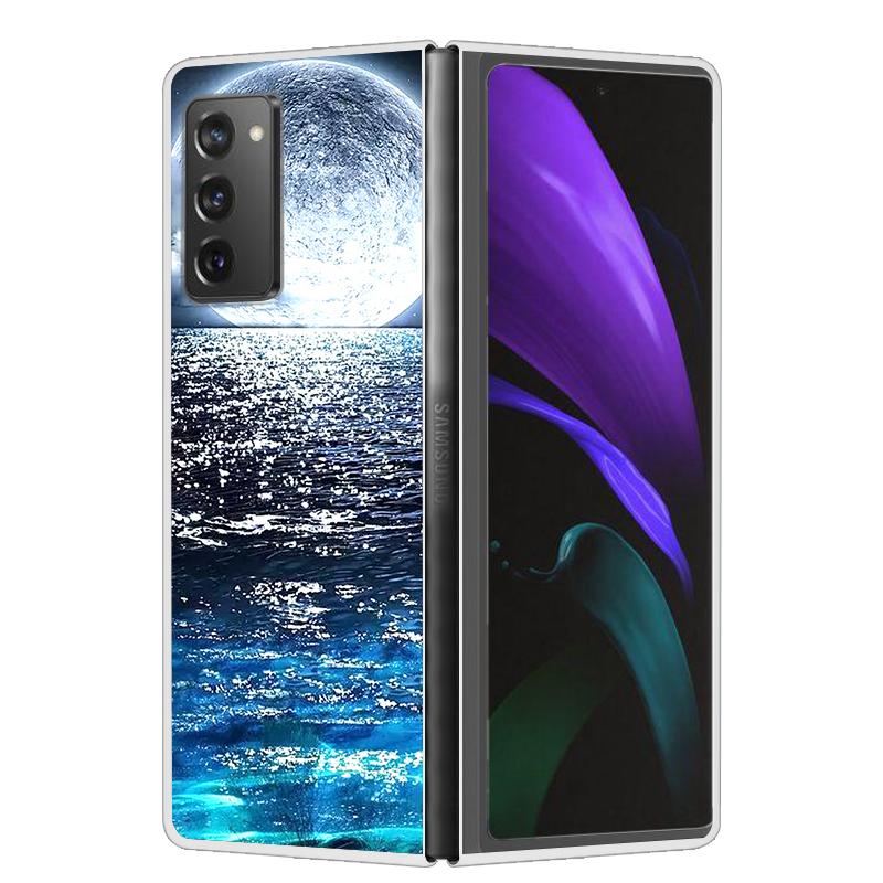 Крутой чехол для Samsung Z Fold 6 5 4 3 Чехол Жесткая прозрачная пластиковая крышка для Samsung Galaxy Z Fold 2 5 6 Чехол для телефона Funda ZFold2 Coque