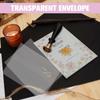 50 ШТ. Конверты из кальки для приглашений Практичные Полупрозрачные Нелегко рвутся Дизайн для писем Хранение важных документов