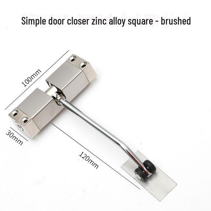 Бытовой невидимый автоматический дверной доводчик с бесшумной пружинной петлей и буфером