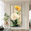 Скандинавский шик Белый Желтый Цветок Холст Картина Подсолнух Постеры и Принты Ваза Тюльпаны Настенное Искусство для Веранды Комнаты Настенный Декор