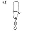 Fishing Buckle Pin Fishing Accessories Fishhook Swivels Eight-ring Connector Stainless Steel Snap