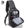 New Men's Trendy Cool Chest Bag Shoulder Messenger Bag USB Charging Men's Bag Youth Sports Small Backpack