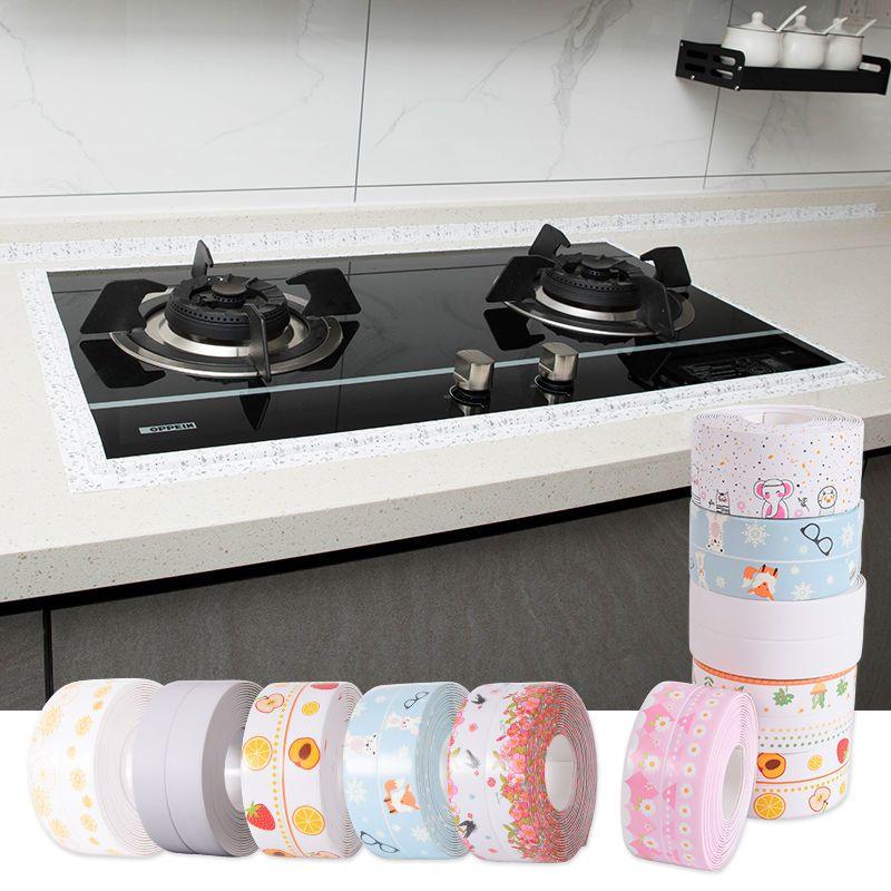 Водонепроницаемая клейкая лента для кухни, ПВХ, клейкая лента для швов, защита от плесени, бесшовная клейкая лента для раковины в ванной комнате