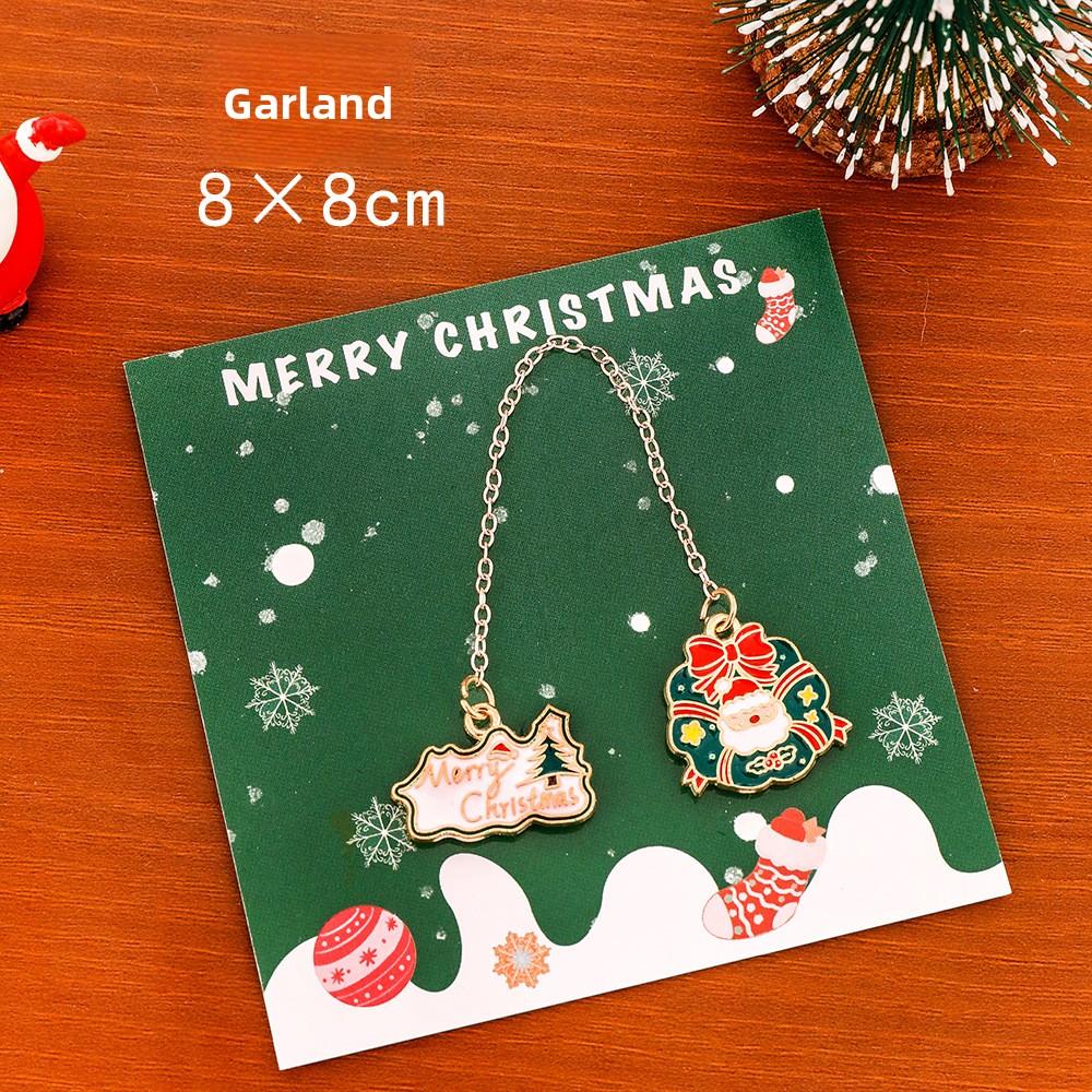 Christmas Metal Pendants, Bookmarks, Cute Christmas Pendants for Students, Book Holders, Christmas Stationery Small Gifts
