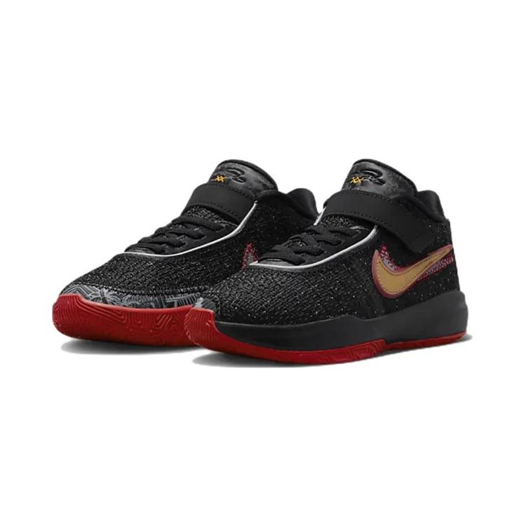Nike Детские кроссовки LeBron 20 PS Trinity Black University-Red University-Gold DQ8648-001