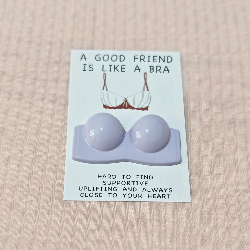 Мини-карман из смолы Hugs a Good Friend Is Like a Bra Упаковка украшена на Новый год, карнавал