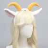 1 Piece Cosplay Animal Costumes Props Cute Lolita Plush Long Horn Lamb Headbands Black Goat Ears Headdress Hair Accessories
