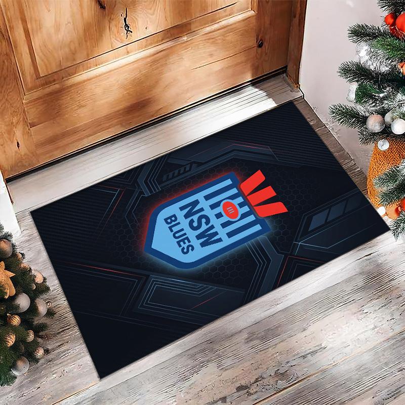 NSW Blues Crystal Velvet Carpet Soft Anti?Slip Floor Mat Comfortable Home Living Room Bedroom Decor Rug