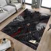 1pc Fire and Blood Office Carpet Chair Mats, Home Decor Mat | Fantasy Theme Mat | Durable Mat, Dragon DecorB23