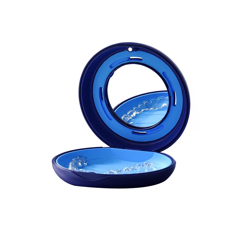 Ортодонтический кейс Стоматологический бокс для ретейнера для невидимых брекетов с зеркалом Защита для рта Хранение зубных протезов Кейс для элайнеров Организация гигиены полости рта