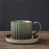 Retro Ceramic Cup Mug Style Simple Afternoon Tea Cup Creative Coarse Pottery Coffee Cup Saucer Set