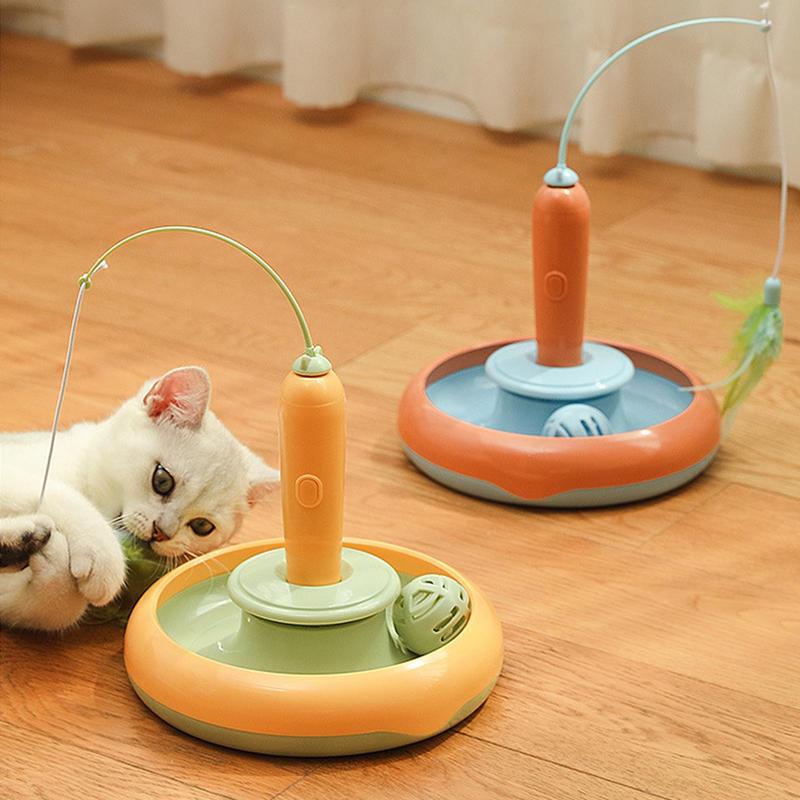 Электрическая игрушка для кошек Забавные игрушки для кошек Перьевая дразнилка для кошек Многофункциональная интерактивная игрушка для кошек для дома Многоразовая электрическая игрушка для игры котят