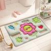 Absorbent Non-slip Door Quick-drying Mat Cartoon Three-dimensional Diatom Mud Mat 3D Printed Cartoon Entry Mat