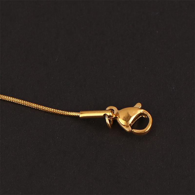 Женские длинные ожерелья из нержавеющей стали в виде змеиной цепи и витого каната, золотого и серебристого цвета, с застежкой-лобстером