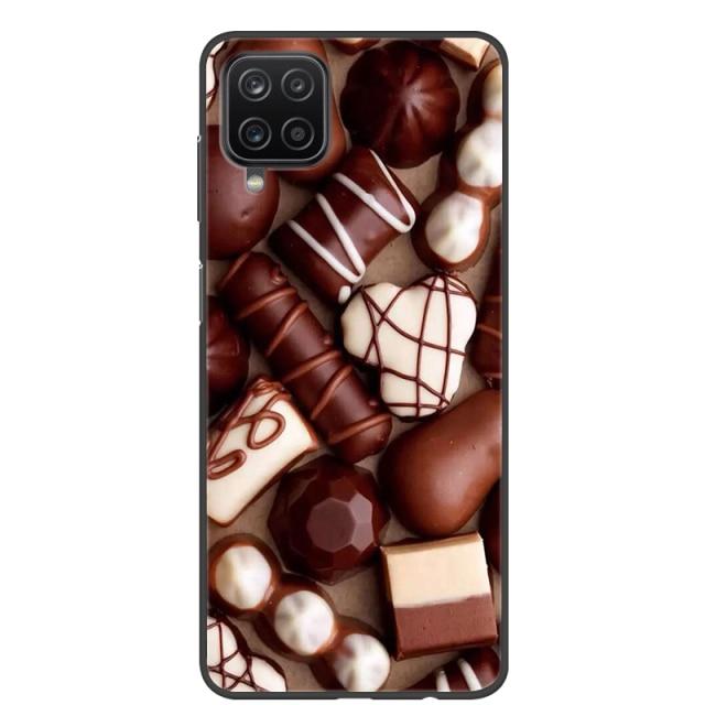 Чехол для Samsung A12, 2021, черные мягкие силиконовые чехлы из ТПУ для телефонов Samsung Galaxy A12 M12, чехол с крутым дизайном, чехол-бампер A 12