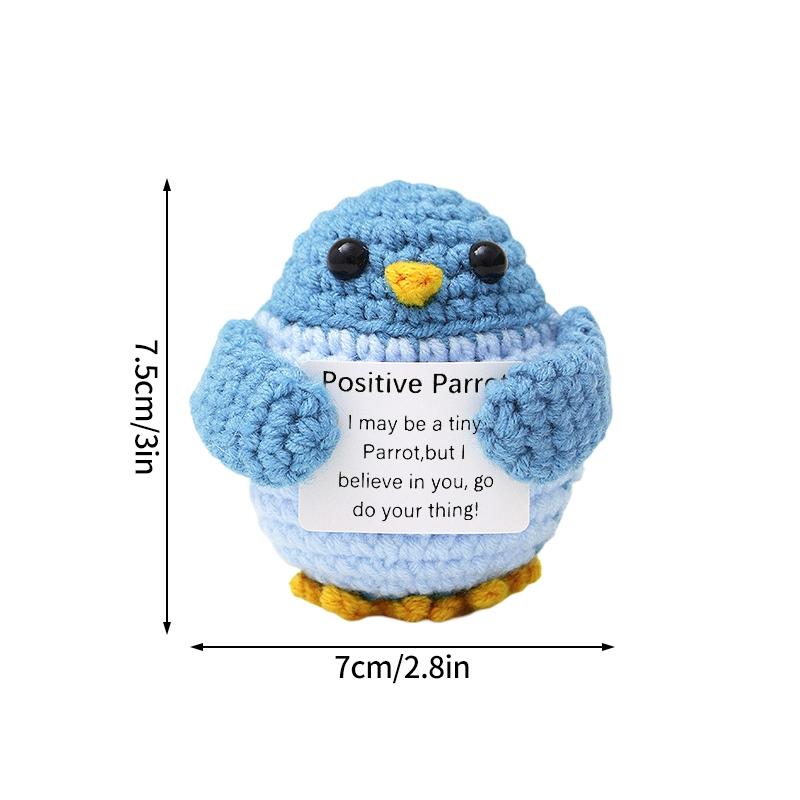 Positive Potato Desk Accessories Crochet Ornament Kawaii Woven Figurine Desktop Offices Accessories Gift for Children Room Decor