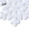 White Fluffy Hanging Decorations for Winter Party Furry Christmas Snowflake Ornament Faux Fur Tree Decoration Plush Ornaments Topper Xmas Home Decor