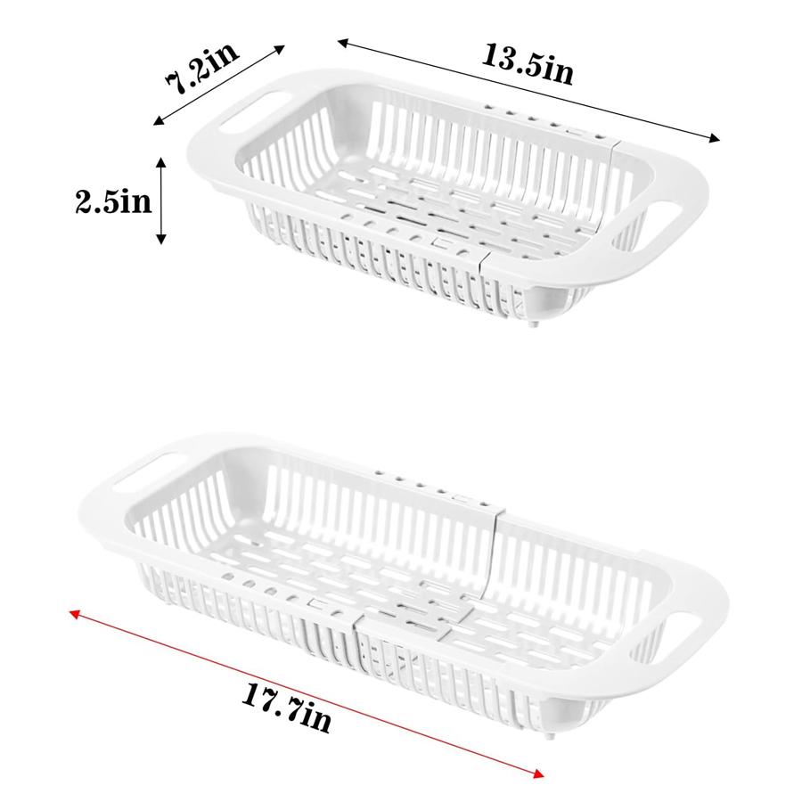 Корзина для слива посуды, кухонная полка для слива, выдвижная полка для хранения посуды, корзина для слива фруктов и овощей