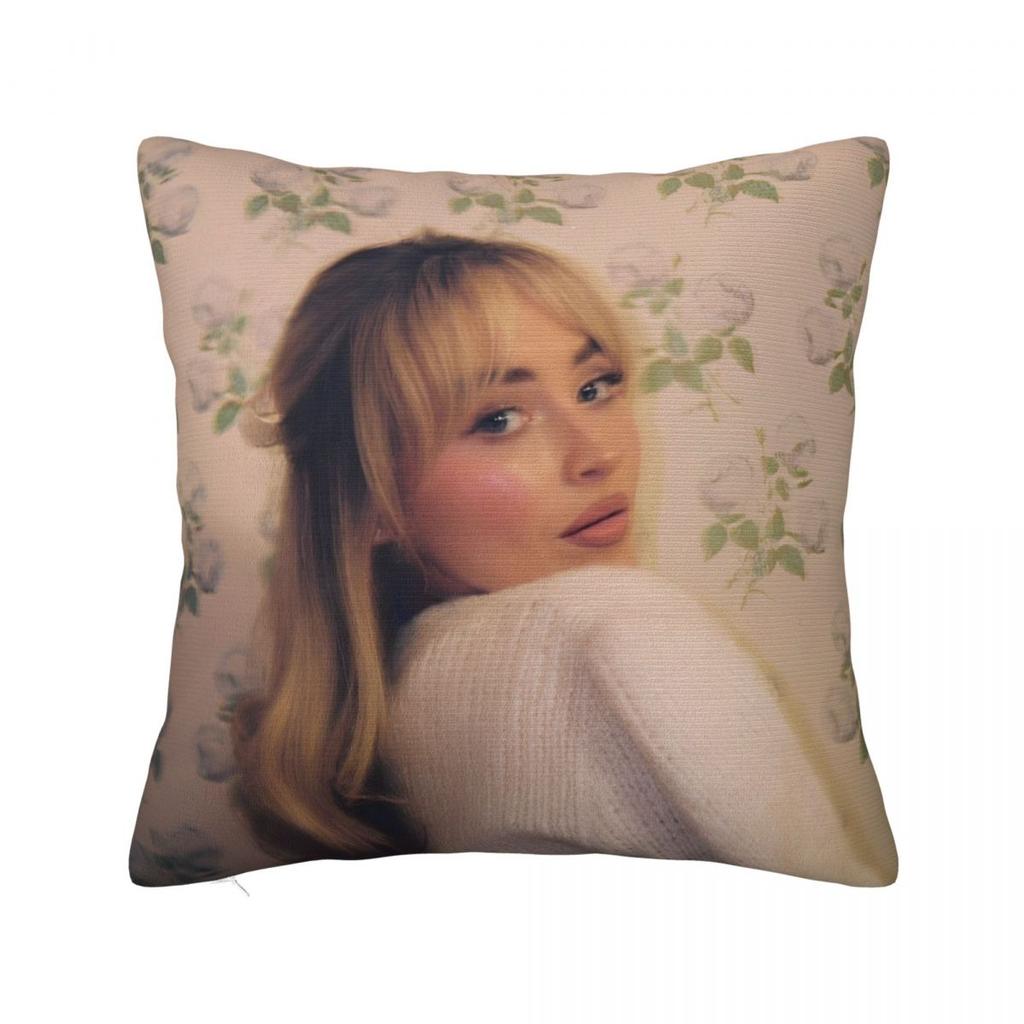 Singer Sabrina Carpenter Pillowcase Polyester Cushion Cover Decorative Pop Music Throw Pillow Case Cover Home Dropshipping 18'
