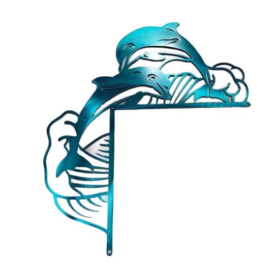 Sea Animal Door Frame Decoration Metal Seahorse Turtle Octopus Mermaid Dolphin Starfish Door Corner Sign