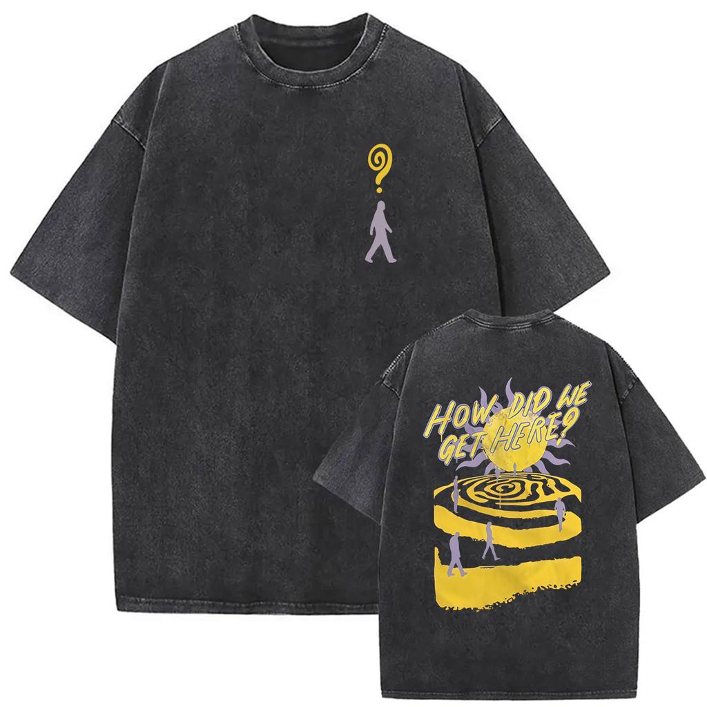Vintage Washed Louis Tomlinson How Did We Get Here Tour 2026 New T Shirt Men Women Harajuku Fashion Oversized Tshirt Streetwear