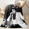 Elvis Presley Performance Blanket Soft Warm Cozy Great for Livingroom Picnics Office Chair Four Seasons Universal Playful Design
