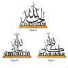 Ramadan Letter Sign Tabletop Decor Eid Decoration Gifts Metal Mubarak Table